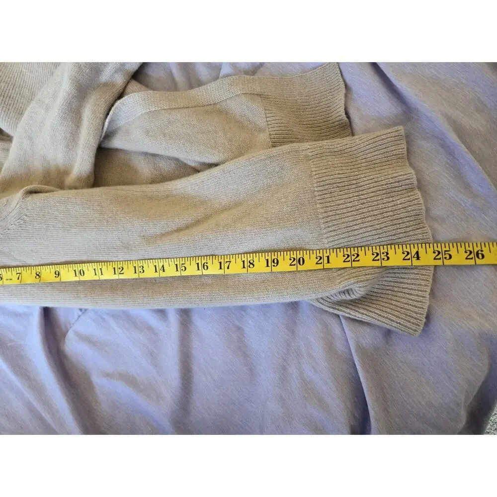 J Crew Small Open Collar Cardigan Pink Wool Cashmere Blend Preppy Old Money